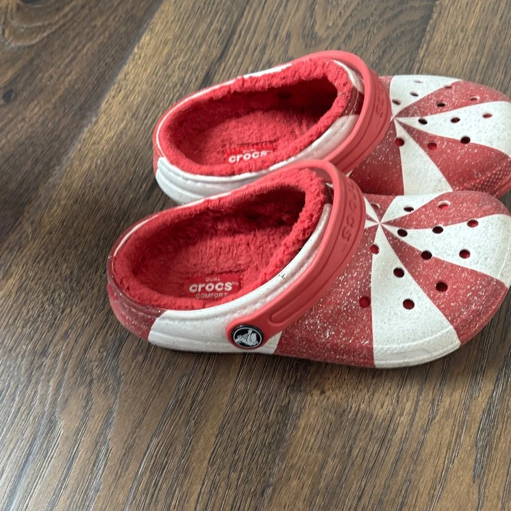 Crocs Kids Red and White Clogs
